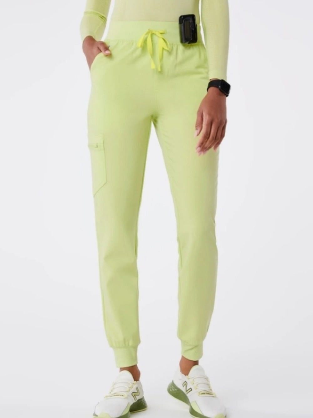 Figs Zamora Jogger Scrub Pants in Sea Mist NWT Size XS
